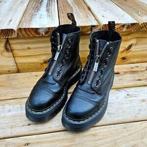 Sinclair Milled Nappa Leather Platform Boots Size 9 Women's